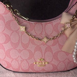 🎀 Teri Coach Custom,Pink Women's Bag🎀